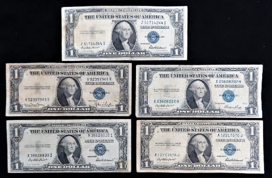 Five (5) 1935 Silver Certificates