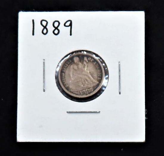 1889 Silver Seated Dime