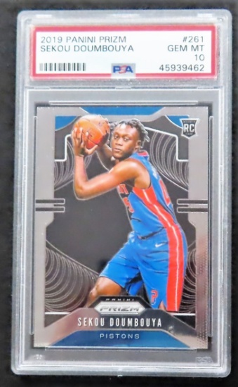 Sekou Doumbouya 2019 Panini Prizm #261. PSA Graded 10