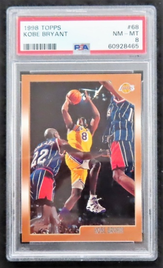 Kobe Bryant 1998 Topps #68. PSA Graded 8