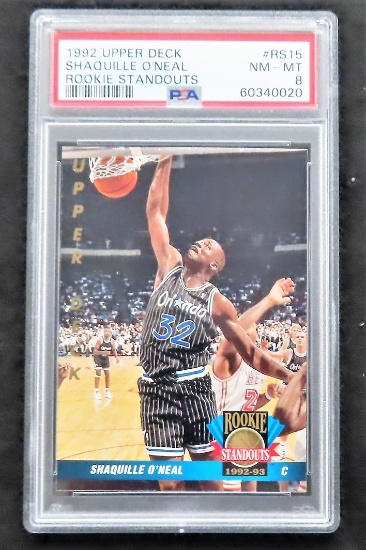 Shaquille O'Neal 1992 Upper Deack Rookie Standouts # RS15. PSA Graded 8