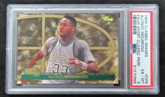 Alonzo Mourning 1995 Classic Images 4 Sport Perf. CP6.  PSA Graded 6