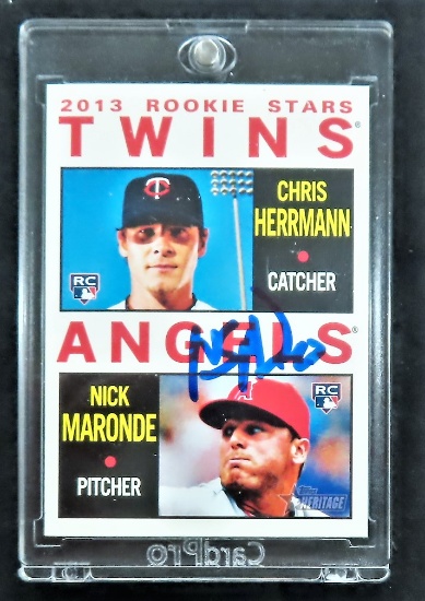 Nick Maronde Signed 2013 Topps Rookie Star #116