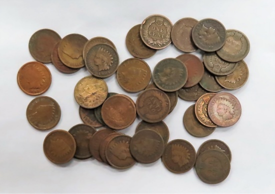 Forty-Two (42) Indian Head Cents