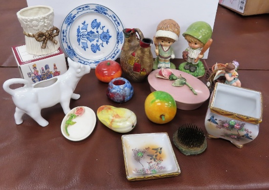 NO SHIPPING, Pick-Up Only: Pottery, Marble Fruit, Japan, Metal Frog and More!