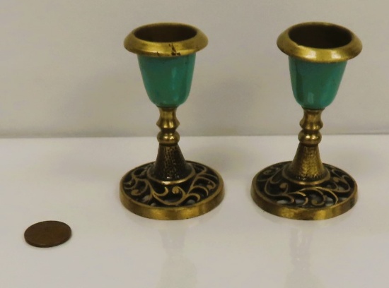 $9.45 Shipping: Israel 2.75" Candlesticks. Nice