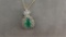 14K y/g Approx. 2.25ct Pear Shape Emerald Pendant