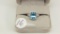 14K w/g 4.94ct Blue Topaz Ring with .65ct t.w. dia