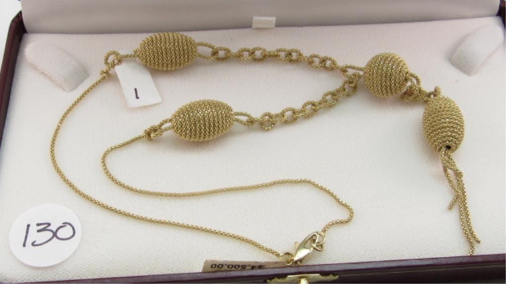 14K y/g Fashion Necklace by Joseph Aviv, 22g