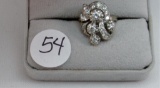 14K w/g 18 Diamond Vintage ring, 1.30ct t.w.
