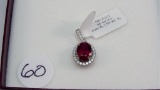 14K w/g 3.51ct Ruby with approx. .41ct t.w.