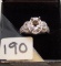 LADIES 18K  W/G  1.20CT T.W. DIAMOND SEMI MOUNT RING 4.2G