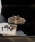 LADIES 14K W/G  .90CT T.W. DIAMOND SEMI MOUNT RING 6.6GR