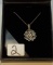 LADIES 14K W/G  .15CT T.W. DIA.OPENWORK DESIGN