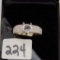 LADIES 18K W/G  .51CT T.W. DIAMOND SEMI MOUNT RING 6.4GR