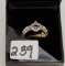 LADIES 18K W/G .76CT T.W. DIAMOND SEMI MOUNT RING  5.1GR