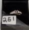 LADIES 14K W/G  .52CT T.W. DIAMOND SEMI MOUNT RING 4.GR