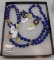 LOT OF BLUE STONE & 18k ELEPHANT, BRAC, NECK, PEND