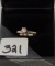 LADIES 14K W/G 2.2GR .25CT DIAMOND RING