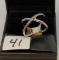 LADIES 10K W/G .15CT T.W. DIAMOND RING