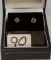 LADIES 14K Y/G 4 PRONG .60CT T.W. DIAMOND STUD EARRINGS