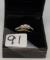 LADIES 14K W/G .25CT T.W. DIAMOND RING  2.8GR