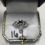 LADIES 14K W/G SEMI MOUNT WITH .74CT T.W. DIAMOND RING 2.7GR