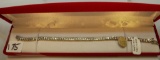 14K W/G 4.32CT T.W. DIA MOND TENNIS BRACELET15.9GR