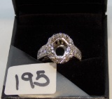 LADIES 14K W/G 1.22CT T.W. DIAMOND SEMI MOUNT RING