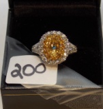 LADIES 18K 2 TONE 2.00CT T.W. DIAMOND SEMI MOUNT RING