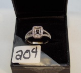 LADIES 14K W/G .26CT T.W. DIAMOND SEMI MOUNT RING 6.2GR