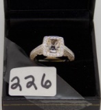 LADIES 14K W/G .79CT T.W. DIAMOND SEMI MOUNT RING