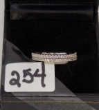 TWO / 14K W/G  .28CT T.W. DIAMOND BANDS 1.6GR