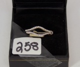 TWO / 14K W/G  DIAMOND WEDDING BANDS 1.7GR