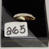 LADIES 14K Y/G .24CT T.W. DIAMOND BAND  2.2GR