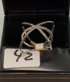 LADIES 10K W/G 1/3CT T.W. DIAMOND RING