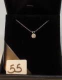 LADIES PLATINUM  .40CT DIAMOND 18