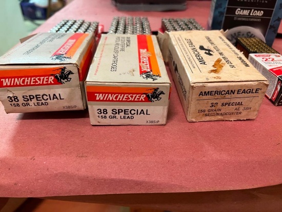 Misc Ammo Lot - 38 Special, 22 Caliber & 12 ga