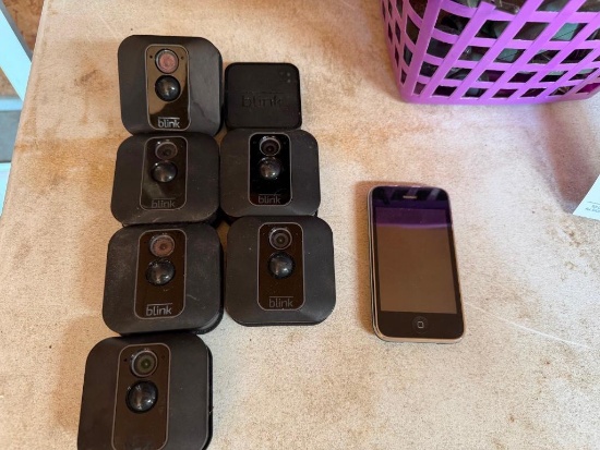 (6) Blink Cameras, Old iPhone Lot