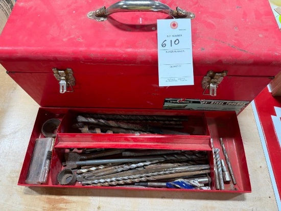 Huge Lot of Huge Drill Bits & Toolbox