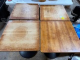 (4) Restaurant Tables with Heavy Base