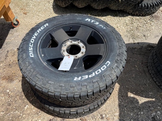 (2) Cooper Discover AT3 XLT LT275/65R20 with Rims 8x170 Super Duty Bolt ...