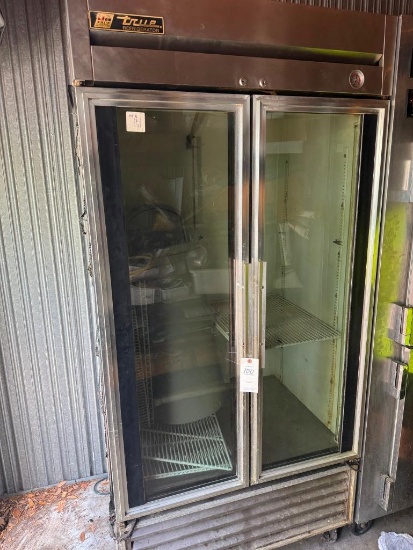 TRUE T-35G COMMERCIAL TWO-DOOR GLASS REFRIGERATOR (Contents NOT included)
