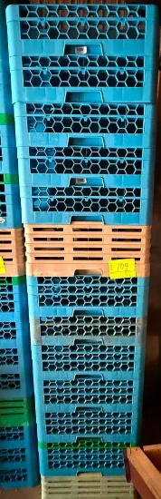 Commercial Plastic Dishwasher / Glass Rack Lot