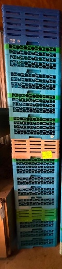 Commercial Plastic Dishwasher / Glass Rack Lot