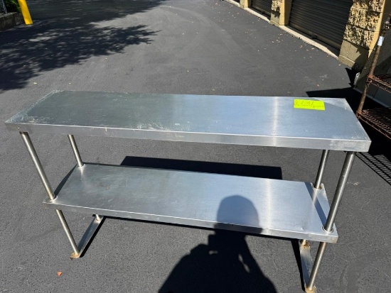 Commercial Stainless Steel Double-Tier Overshelf