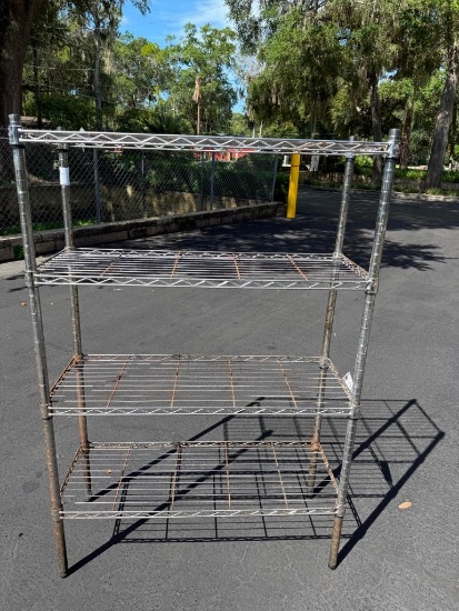 Commercial 4-Tier Adjustable Wire Shelving Unit