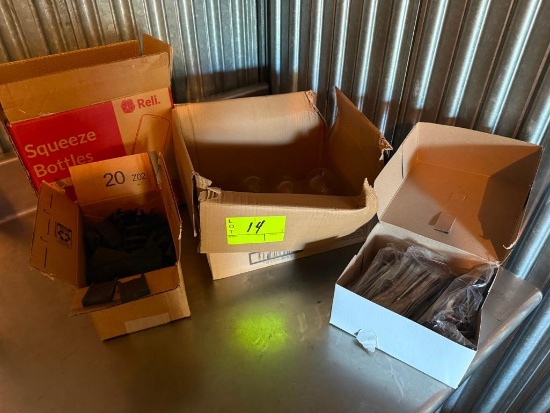 Bulk Restaurant & Catering Supplies Squeeze Bottles, Disposable Flatware, etc