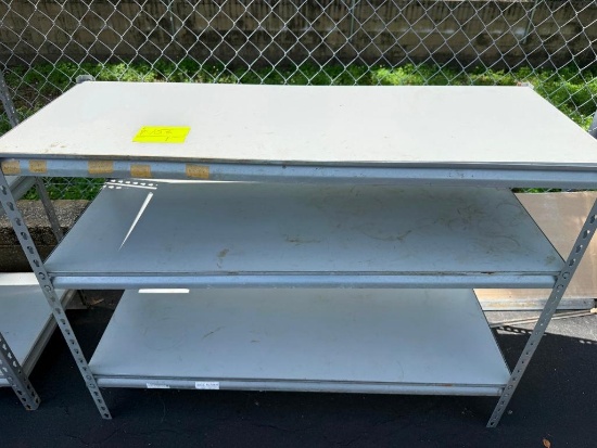 3-Shelf Adjustable Metal Storage Shelf