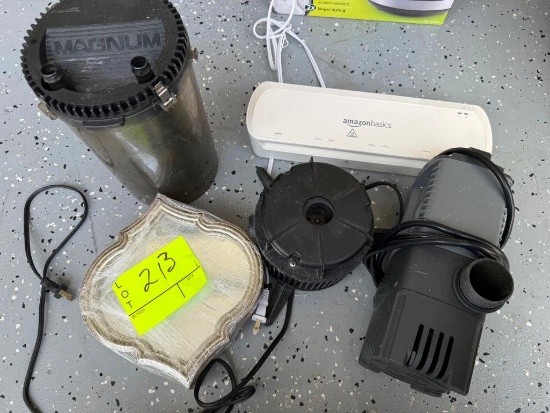 Misc Lot - Aquarium Filtration Equipment, Pumps, etc